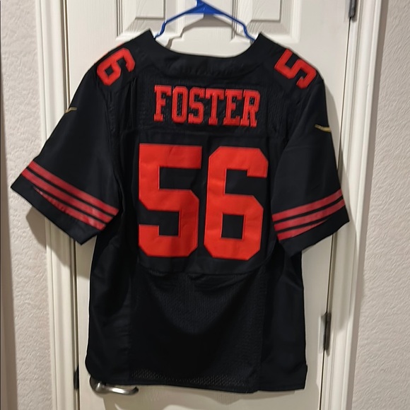 49ers NFL On Field San Francisco REUBEN FOSTER #56 Black & Red Jersey - Picture 7 of 8